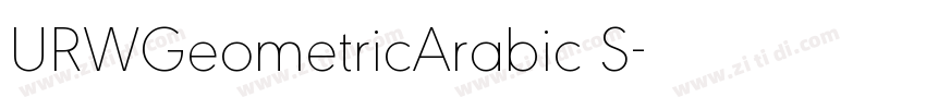 URWGeometricArabic S字体转换